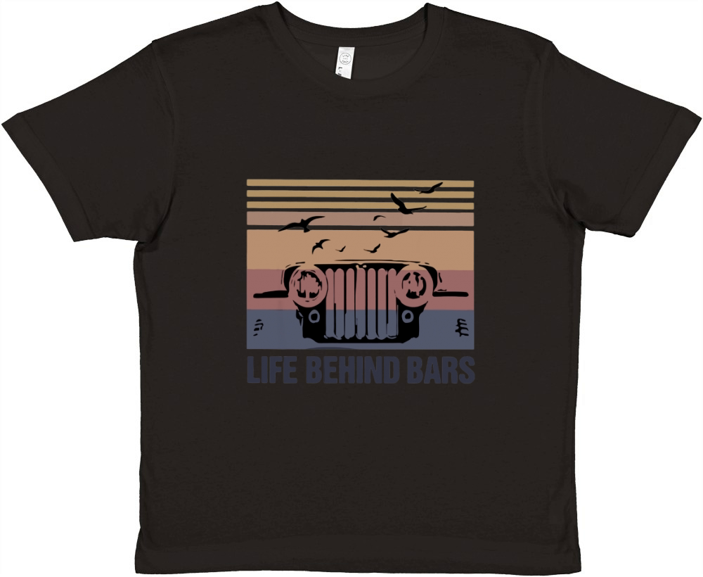 Vintage Jeep life behind bars shirt Premium Kids Crewneck T-shirt