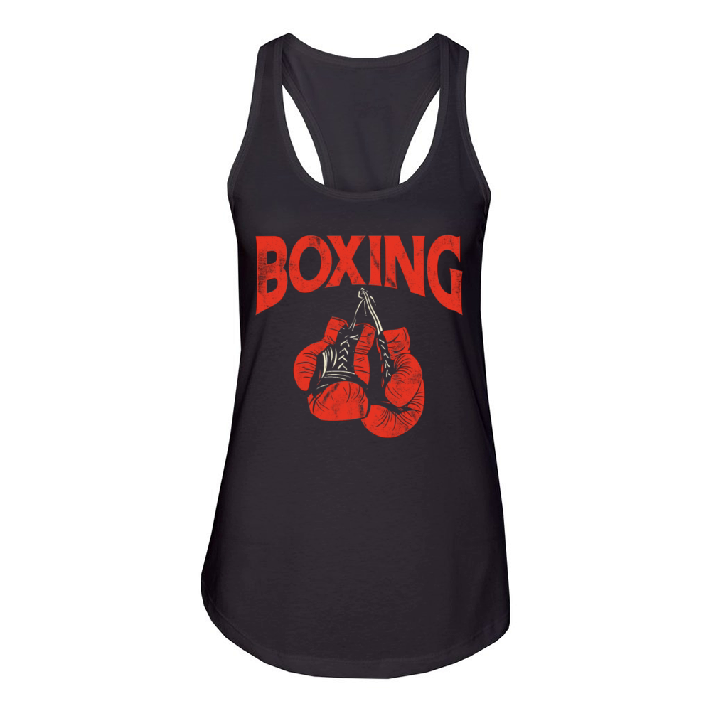 Boxing Gloves Vintage Boxing Women's Racerback Tank