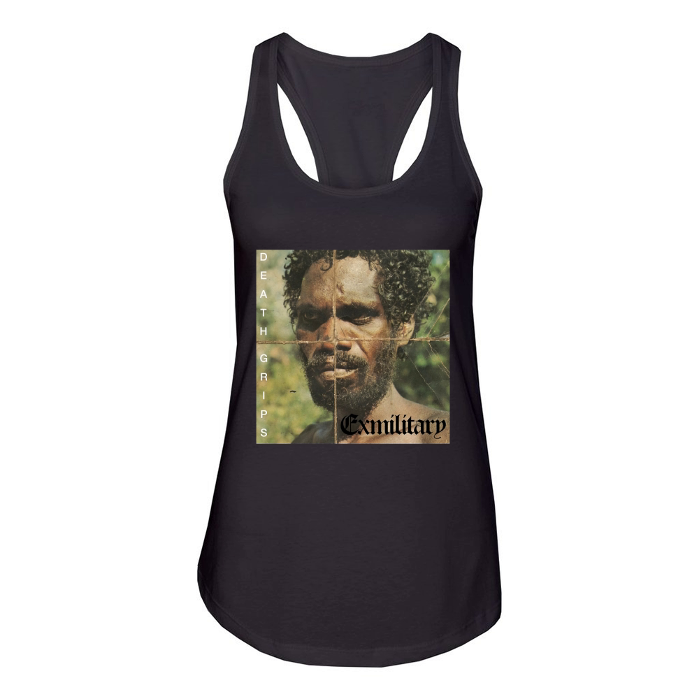 Death Grips -Exmilitary Album Art Women's Racerback Tank