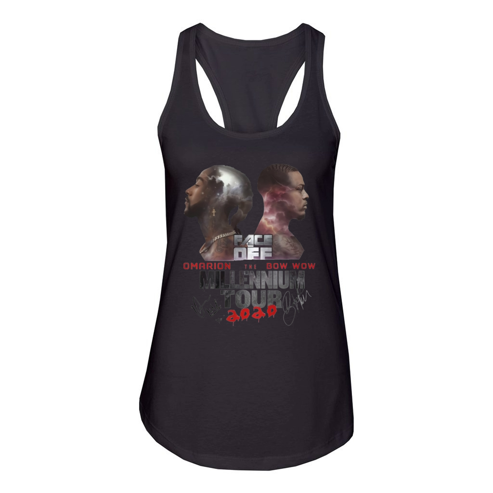 Face Dee Omarion Bow Wow The Millennium Tour Signatures shirt Women's Racerback Tank