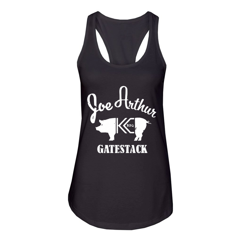Joe arthur BBQ gatestack Women's Racerback Tank
