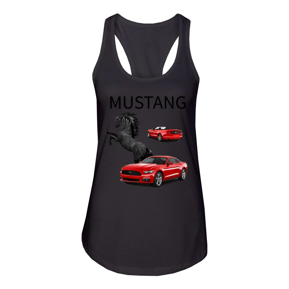 RED MUSTANG 2 Women's Racerback Tank