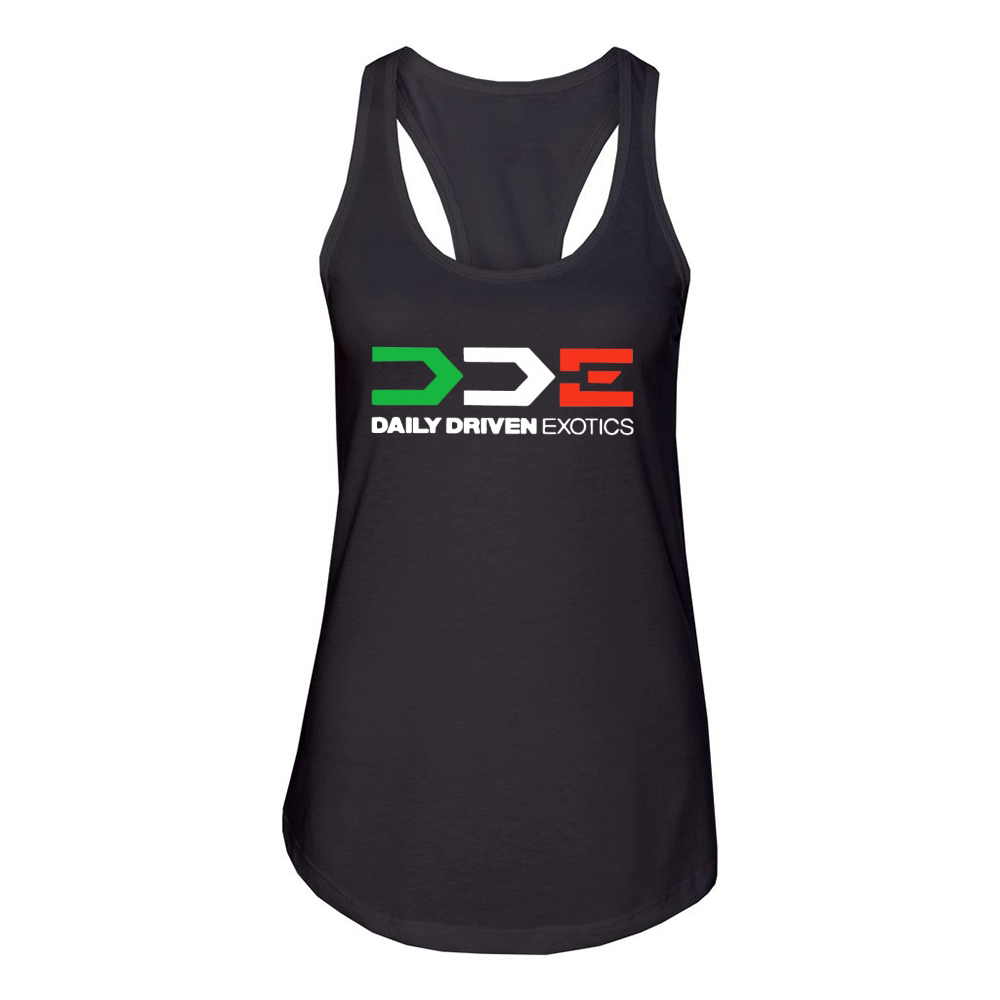 DDE Daily Driven Exotics shirt Women's Racerback Tank