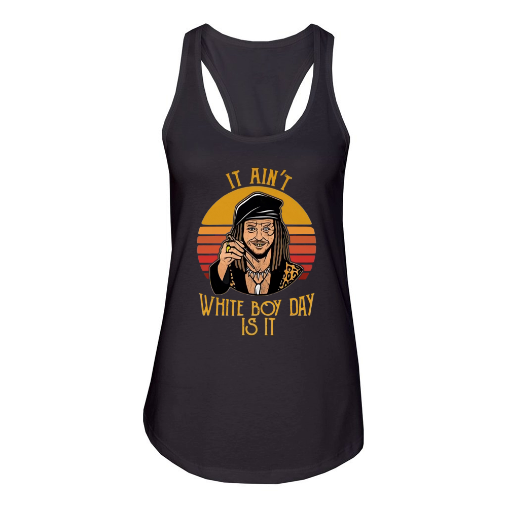 Drexl Spivey It ain’t white boy day is it Women's Racerback Tank