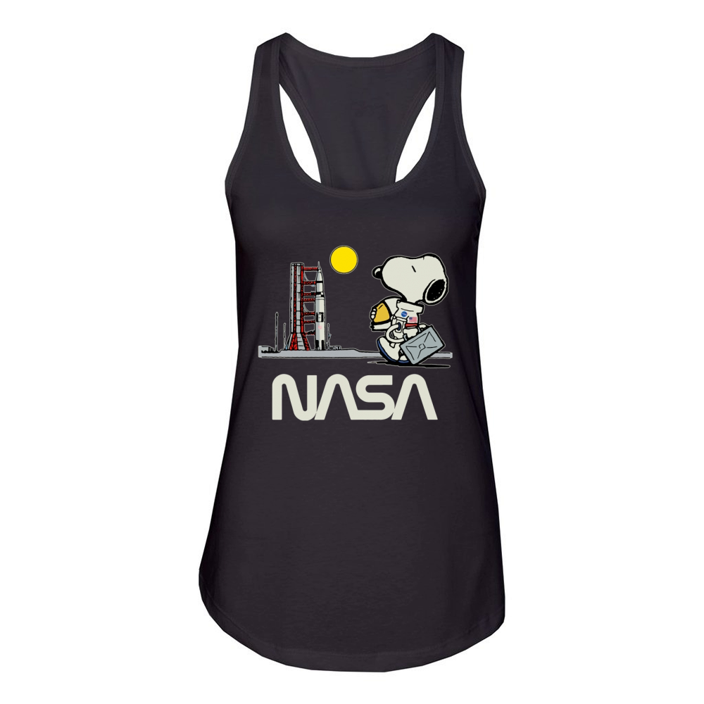 Nasa snoopy Women's Racerback Tank