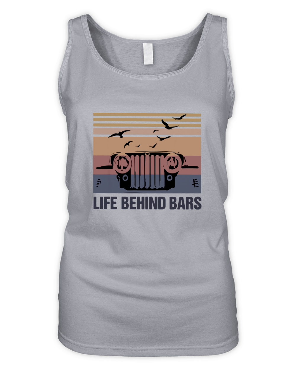 Vintage Jeep life behind bars shirt Organic Women's Tank Top