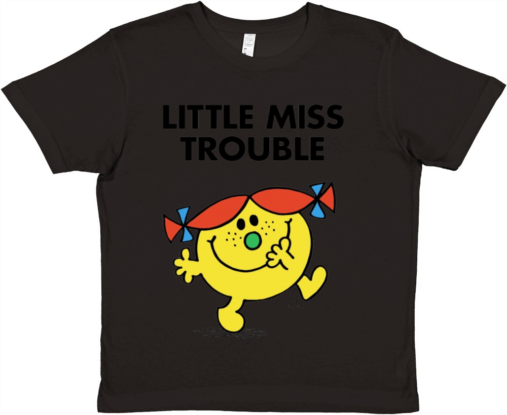 Cute Little Miss Trouble Premium Kids Crewneck T-shirt