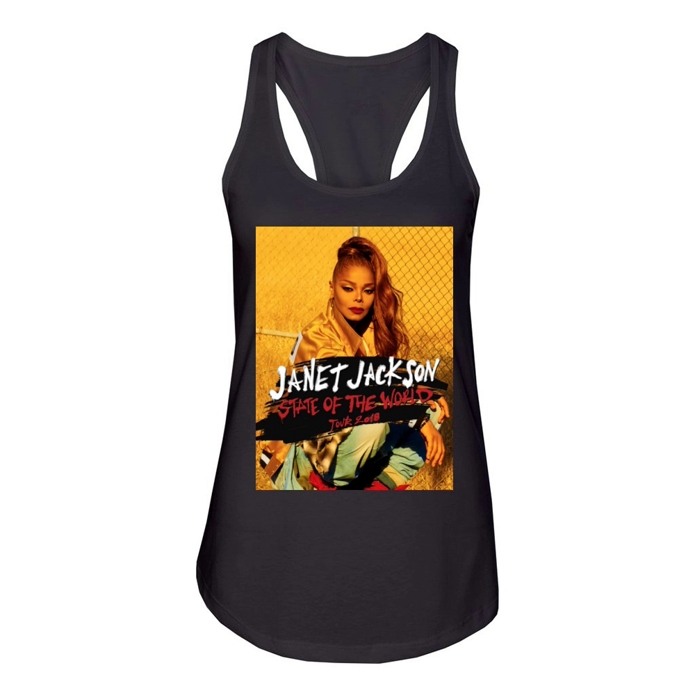 Janet Jackson state of the world Women's Racerback Tank