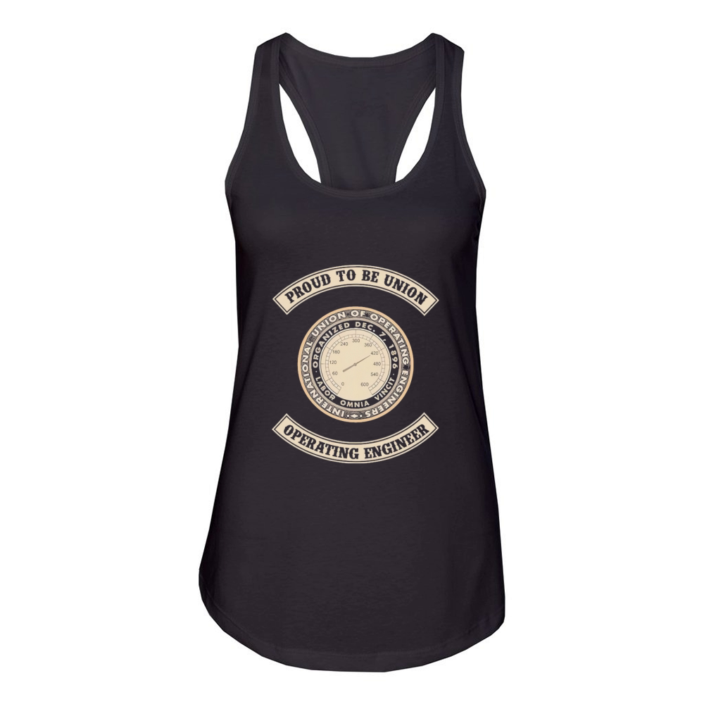 Proud To Be Union Operating Engineer Women's Racerback Tank