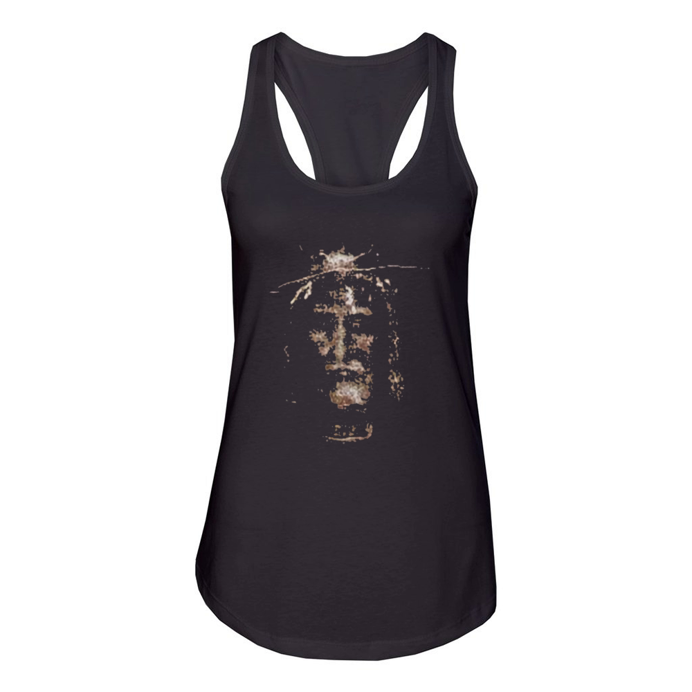 Shroud of Turin Enhanced Reproduction Women's Racerback Tank