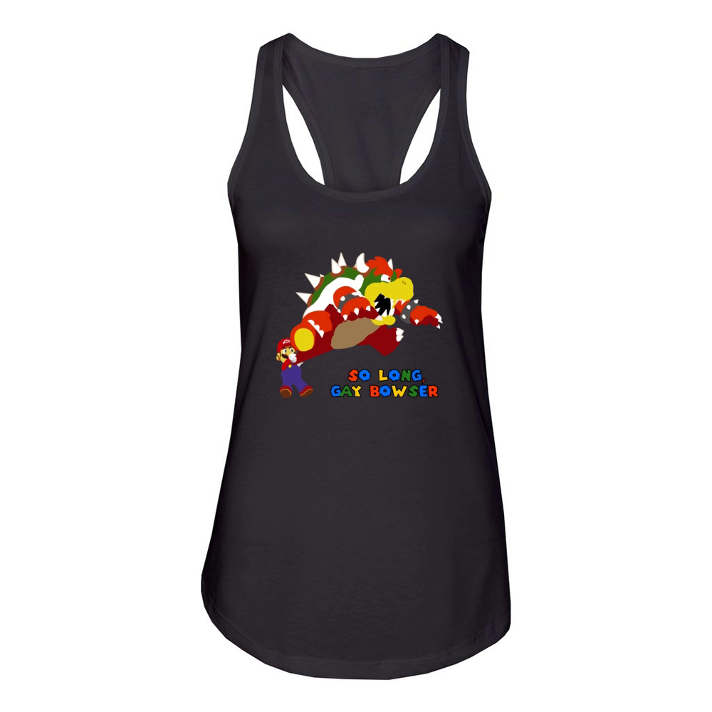 So Long Gay Bowser Gamer Women's Racerback Tank