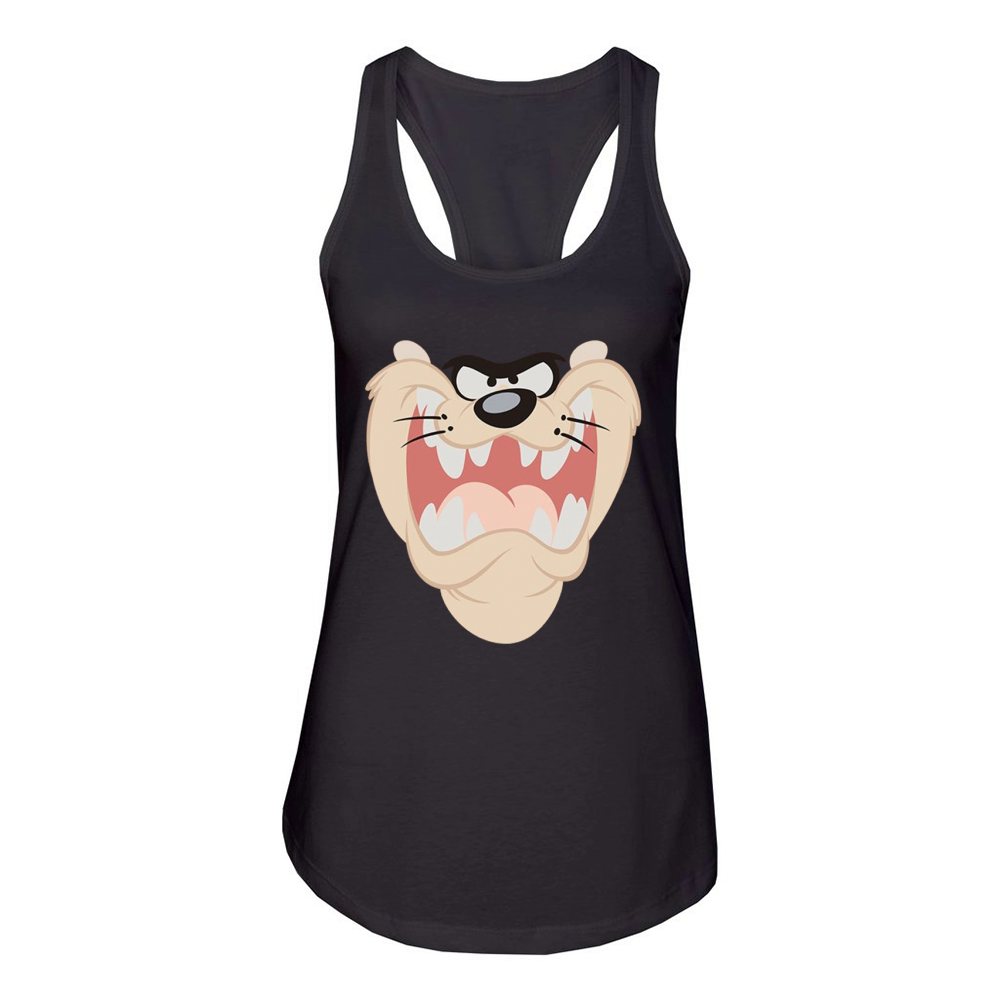 Tasmanian Devil Taz Big Face Women's Racerback Tank
