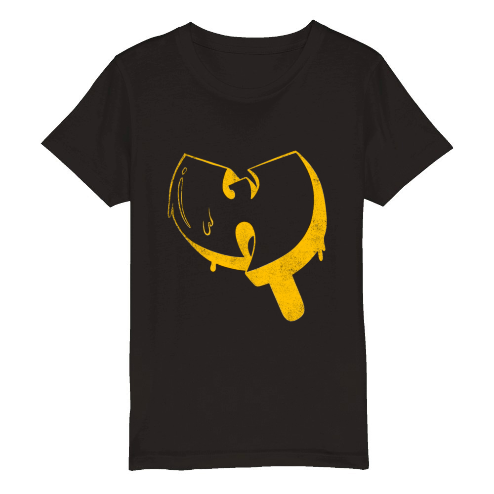ice cream wutang yellow Organic Kids Crewneck T-shirt