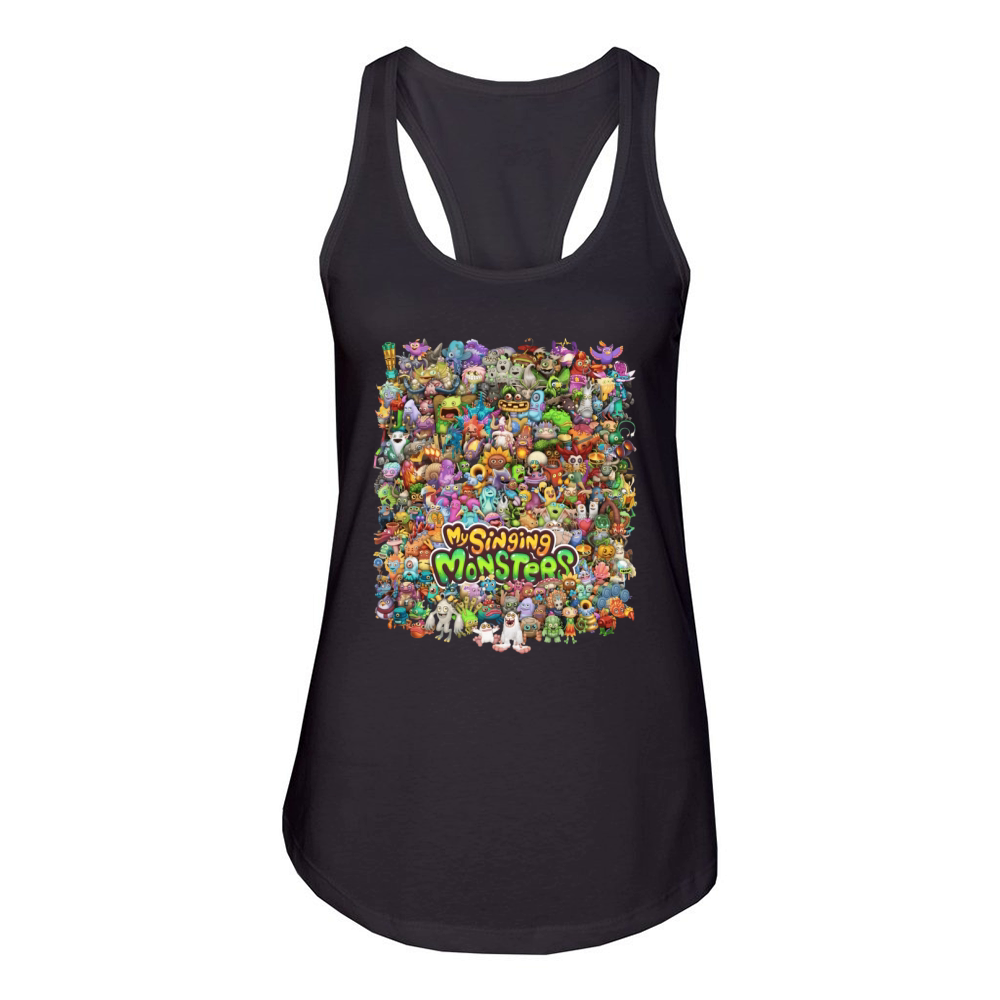 My Singing Monsters All Character shirt Women's Racerback Tank