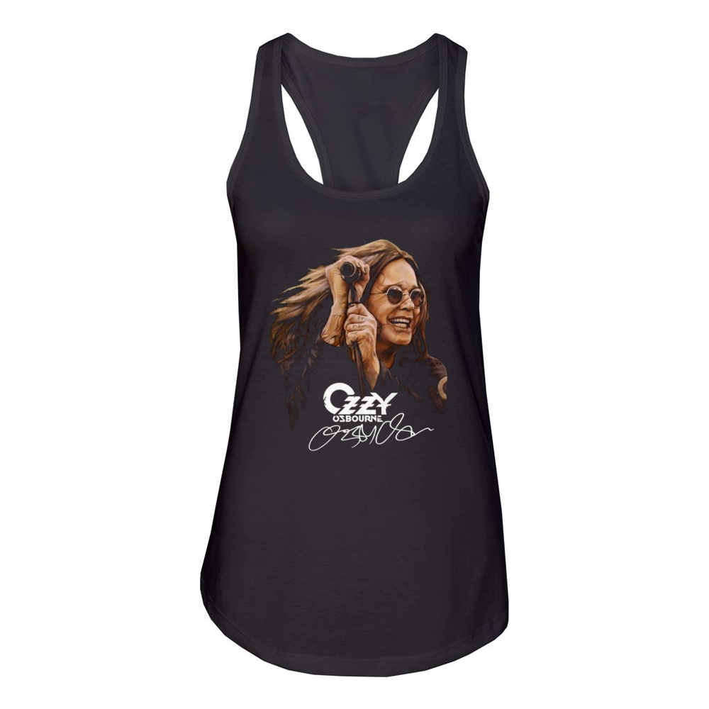 Ozzy Osbourne signature shirt Women's Racerback Tank