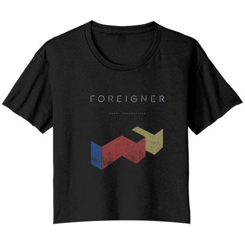 Foreigner Vintage Agent Provocateur Bella Ladies Flowy Crop T-shirt