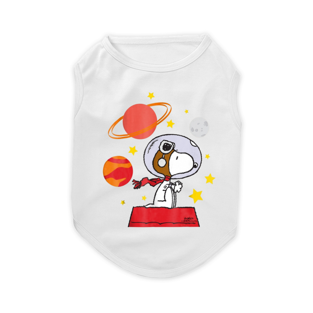 Peanuts Snoopy Space Pilot Mars, Moon And Saturn shirt Pet T-Shirt