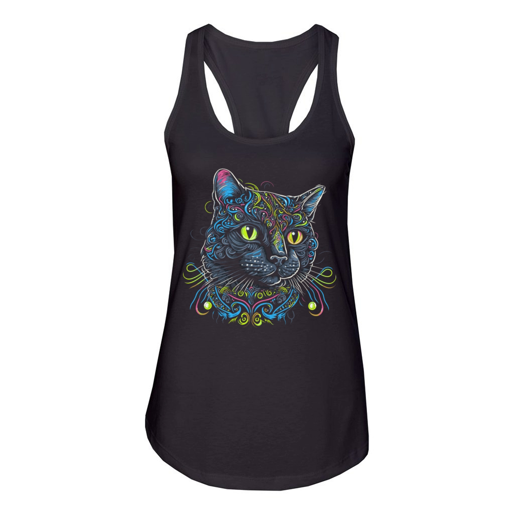 Colorful Cat Women's Racerback Tank