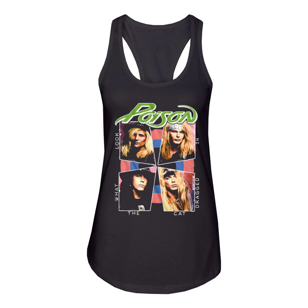 Look What The Cat Dragged In Poison Band Women's Racerback Tank