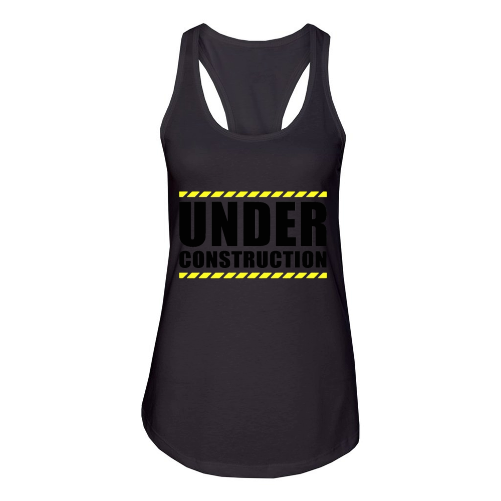 Under construction Women's Racerback Tank