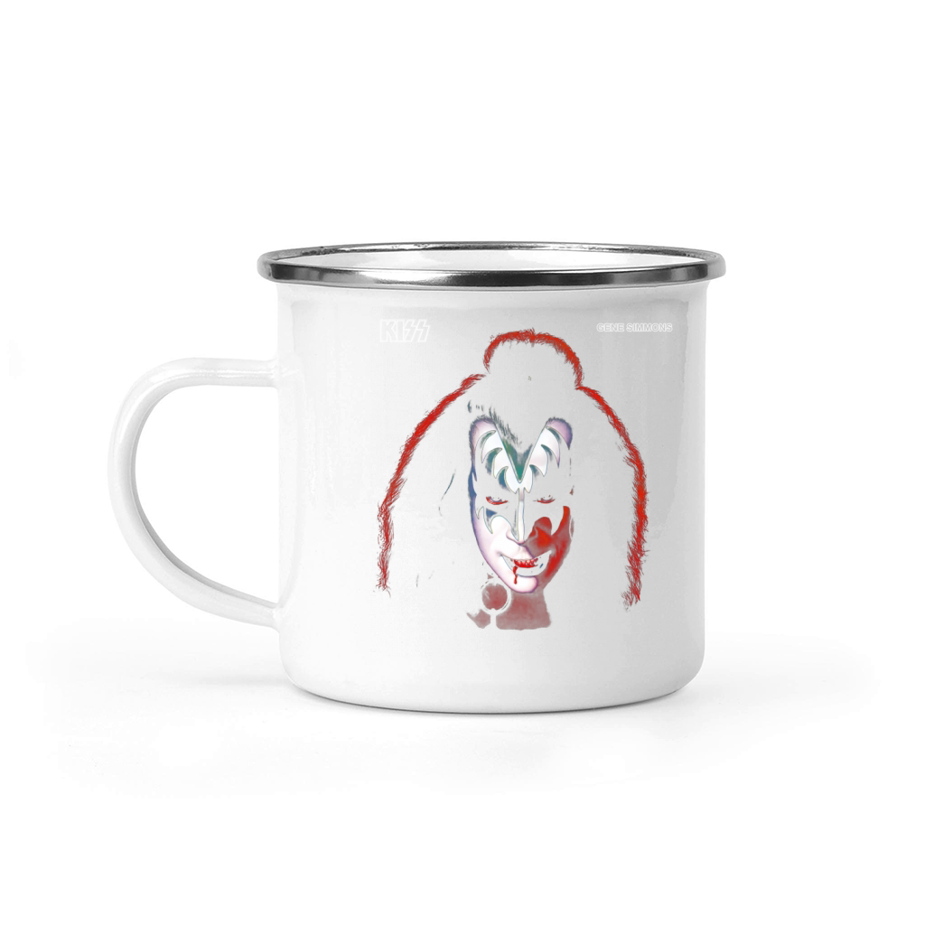 KISS  1978 Gene Simmons TShirt Camping Mug