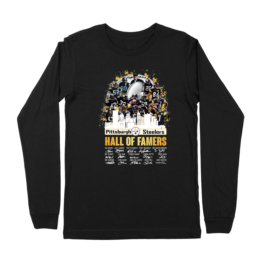 Pittsburgh Steeler hall of famers signatures Premium Long Sleeve