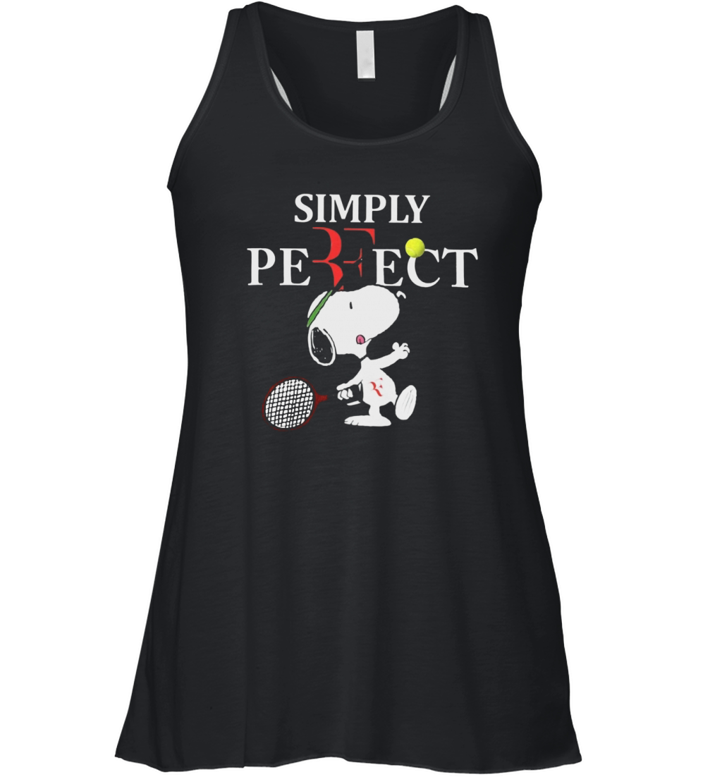 Roger Federer  Snoopy Simply Pefect Women's Flowy Tank Top