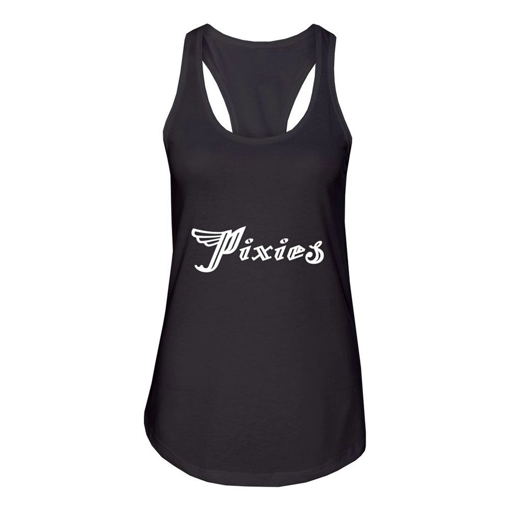 Pixies Band Logo Art Wing White Women's Racerback Tank