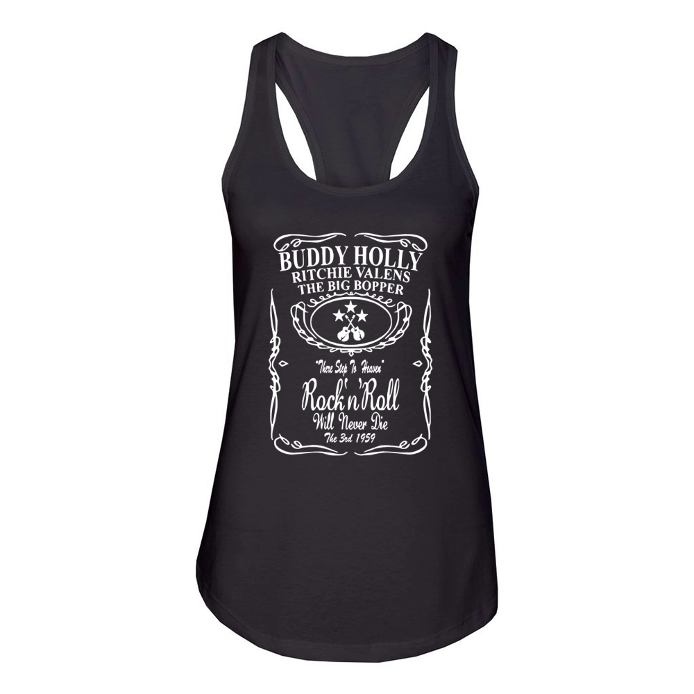 Teedays Buddy Holly Richie Valens Big Bopper Women's Racerback Tank