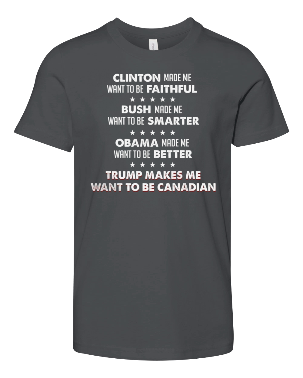 CLINTON MADE ME WANT TO BE FAITHFUL Youth Unisex Jersey Tee