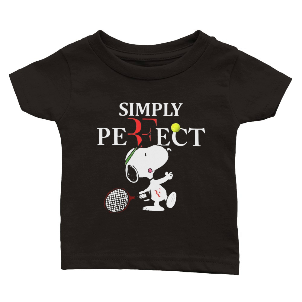 Roger Federer  Snoopy Simply Pefect Classic Baby Crewneck T-shirt