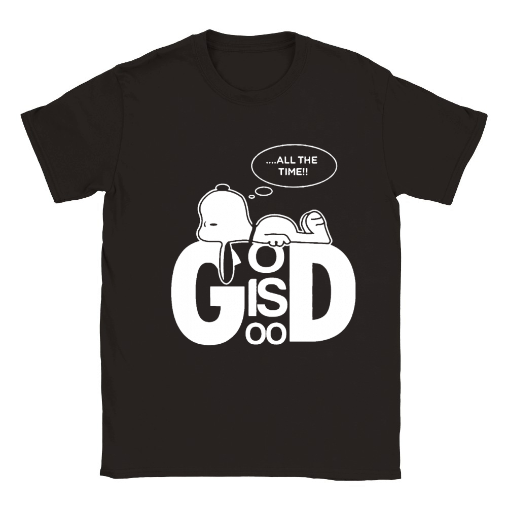 Snoopy all the time god is good shirt hoodie sweater tshirt Classic Kids Crewneck T-shirt