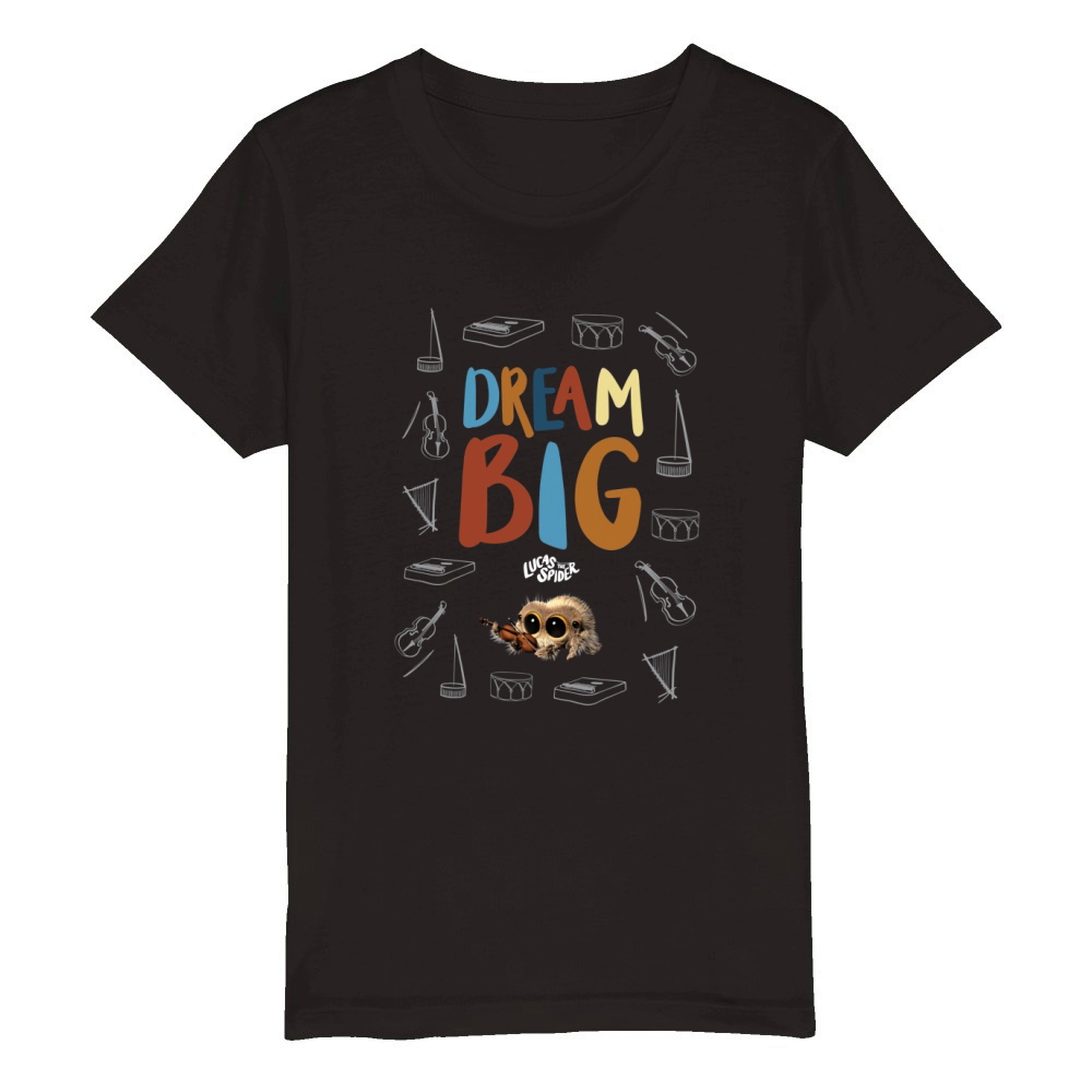 Lucas The Spider Dream Big Organic Kids Crewneck T-shirt