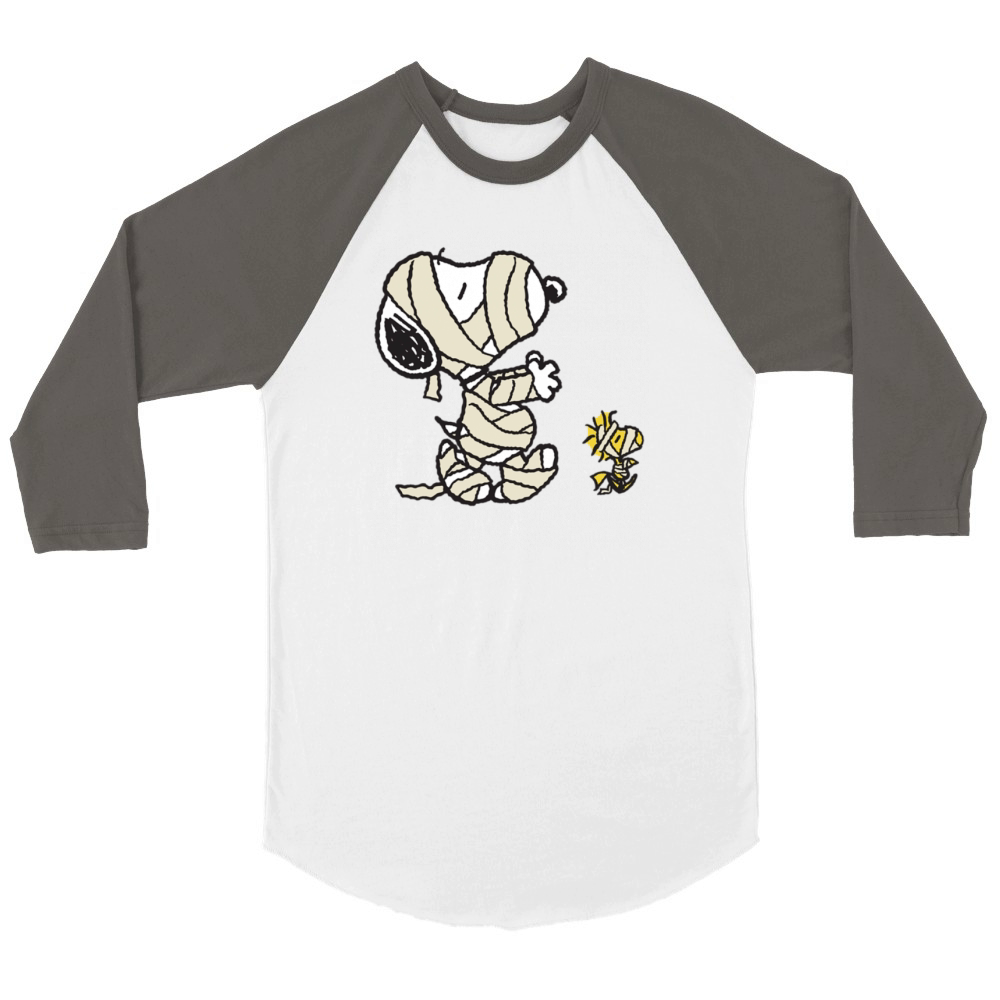 Snoopy Halloween 1 Unisex ¾ sleeve Raglan T-shirt