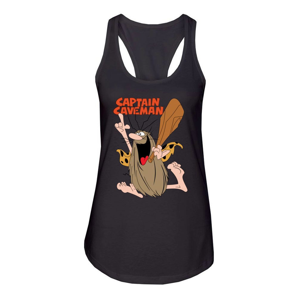 Captain Caveman Women's Racerback Tank
