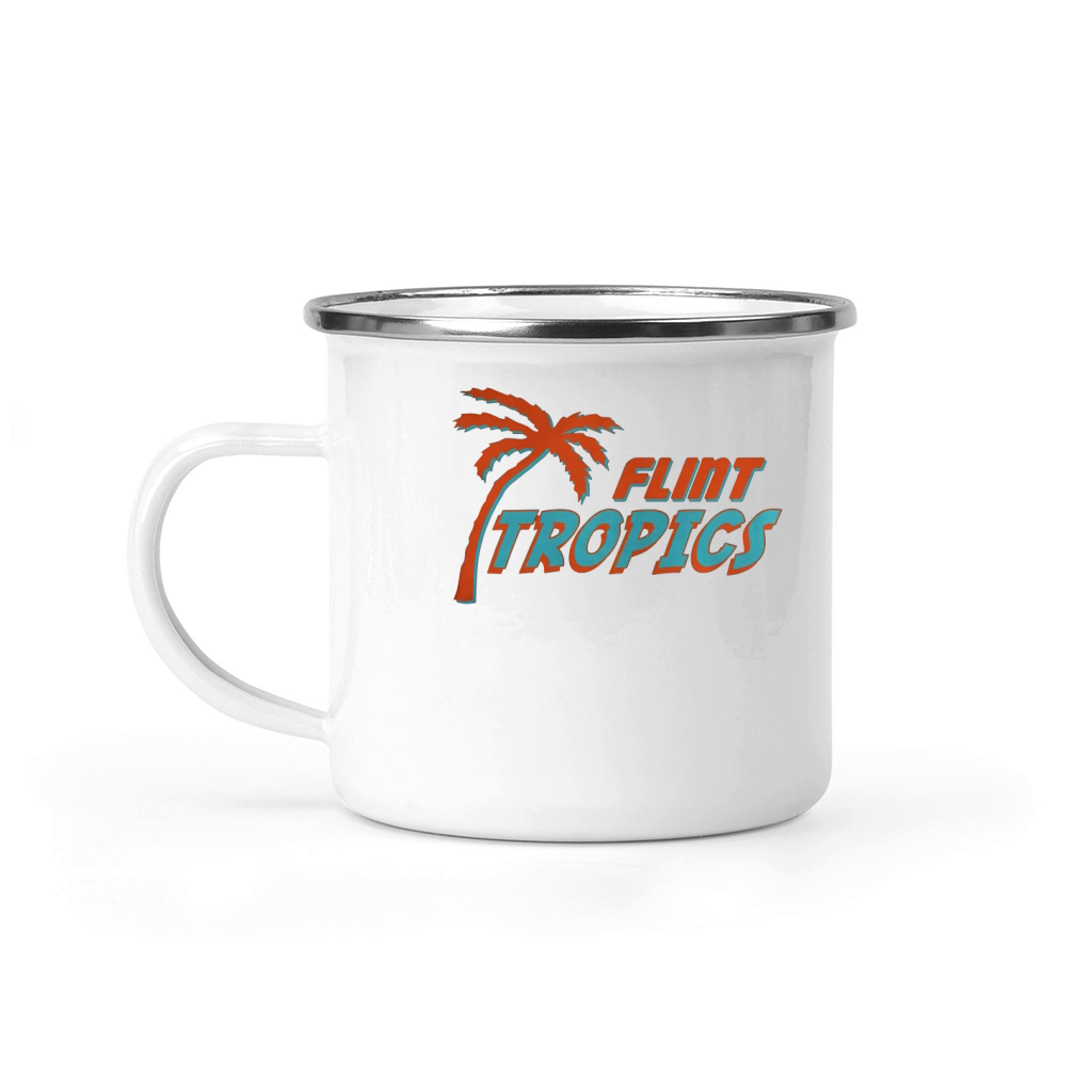 T-shirts noirs semi pro Flint tropics Camping Mug