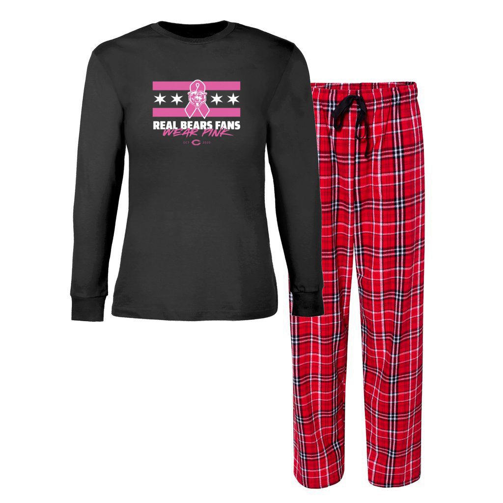 Real Bears Fans Wear Pink Women's Christmas Pajamas - Designed by