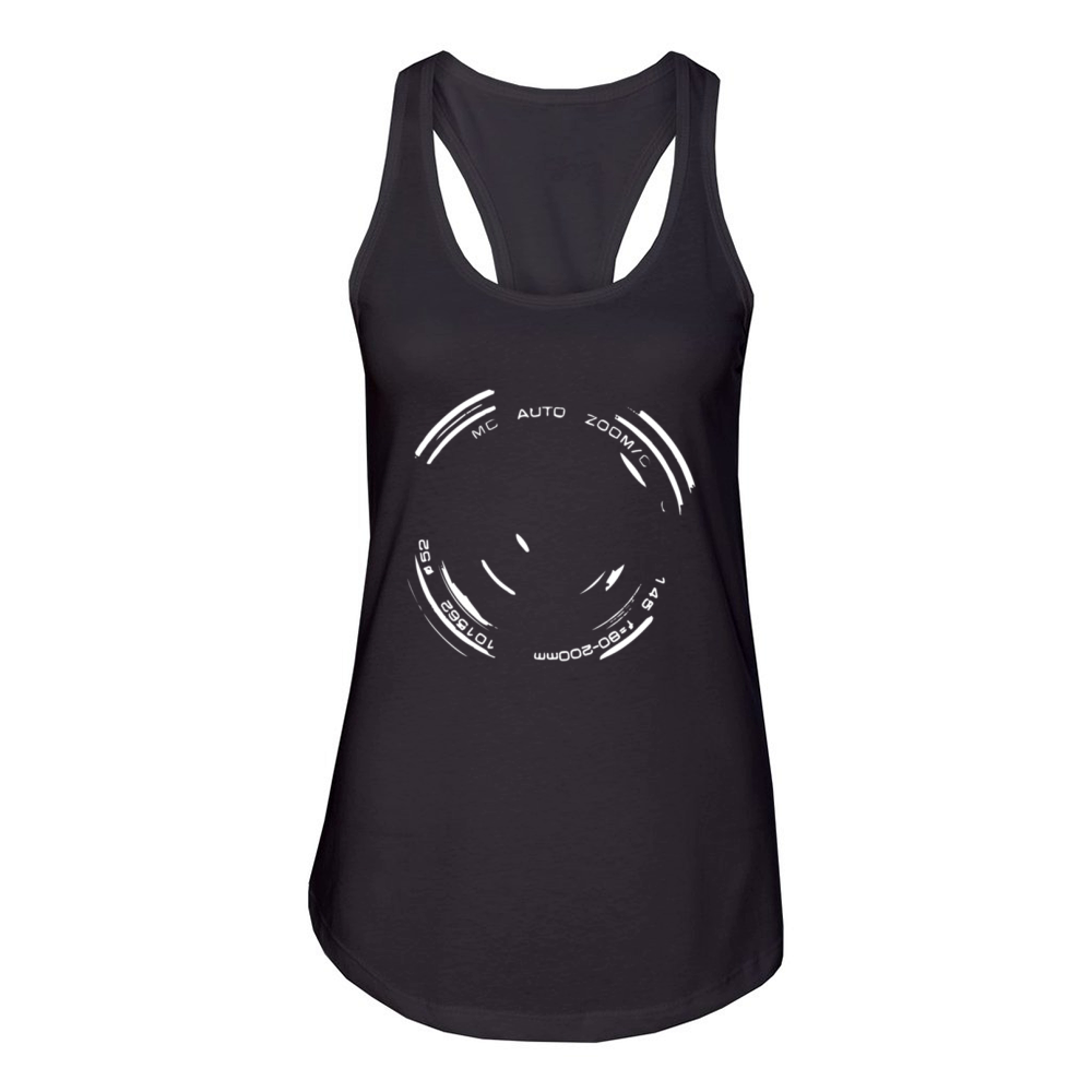Camera Lens Women's Racerback Tank