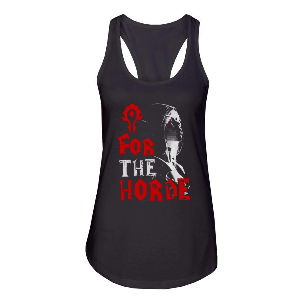 For The Horde Sylvanas Windrunner WOW T-shirt Women's Racerback Tank
