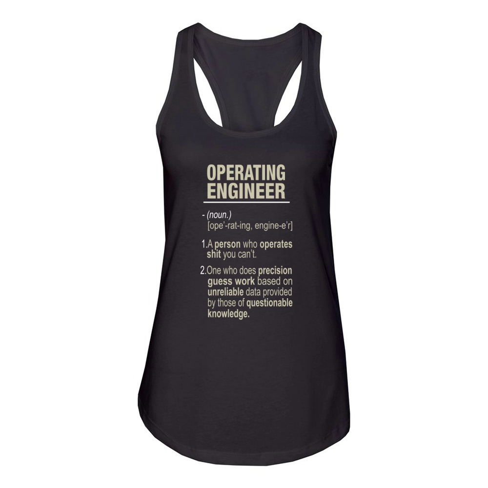 Operating Engineer Shirt Women's Racerback Tank