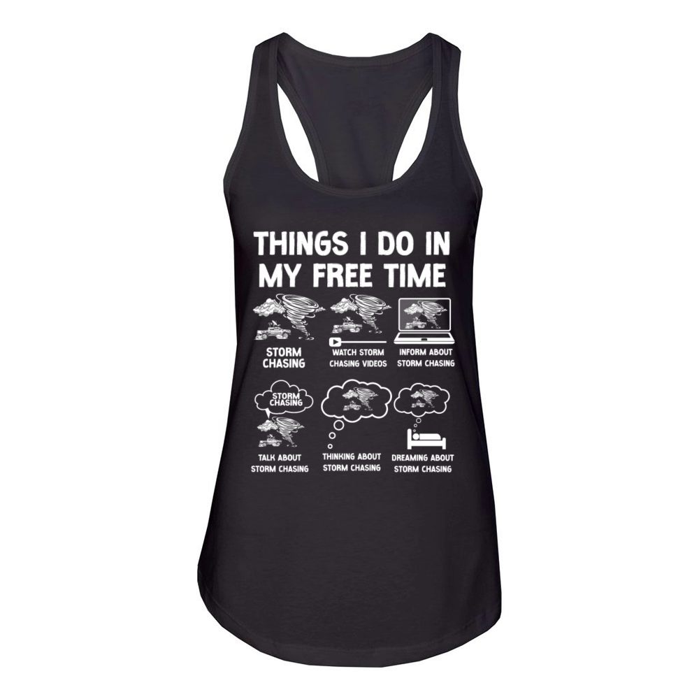 Storm Chaser Hurricane Meteorology Women's Racerback Tank