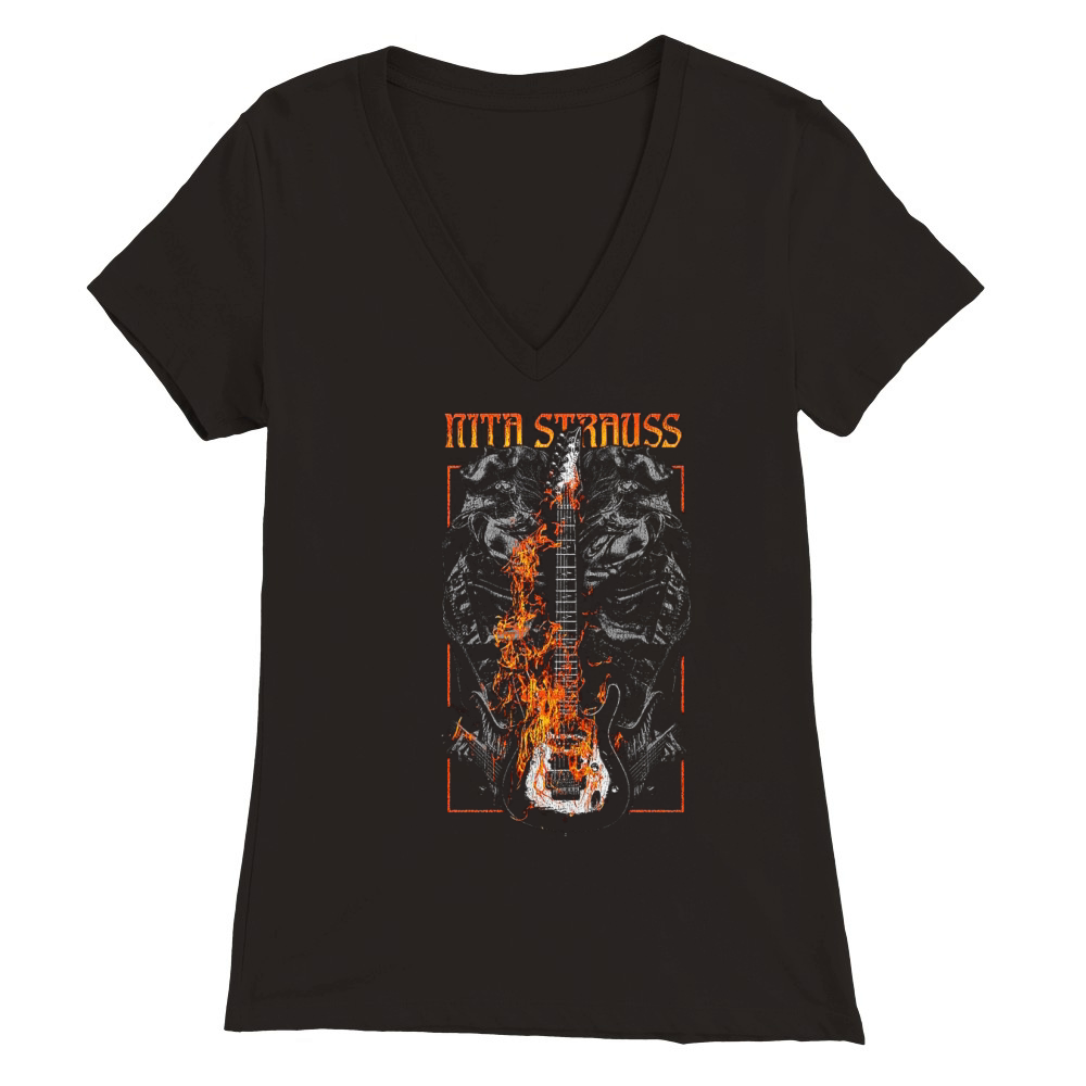 Nita strauss Premium Womens V-Neck T-shirt