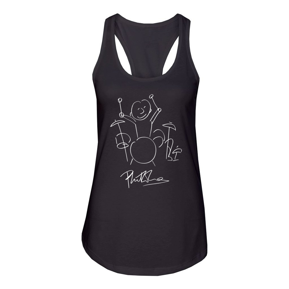 Phil Collins Drummer Women's Racerback Tank