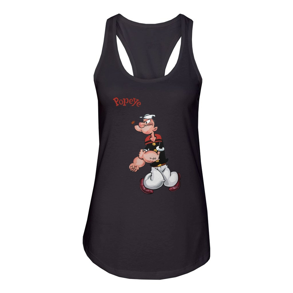 Popeye das Seemann-Mannhemd Women's Racerback Tank