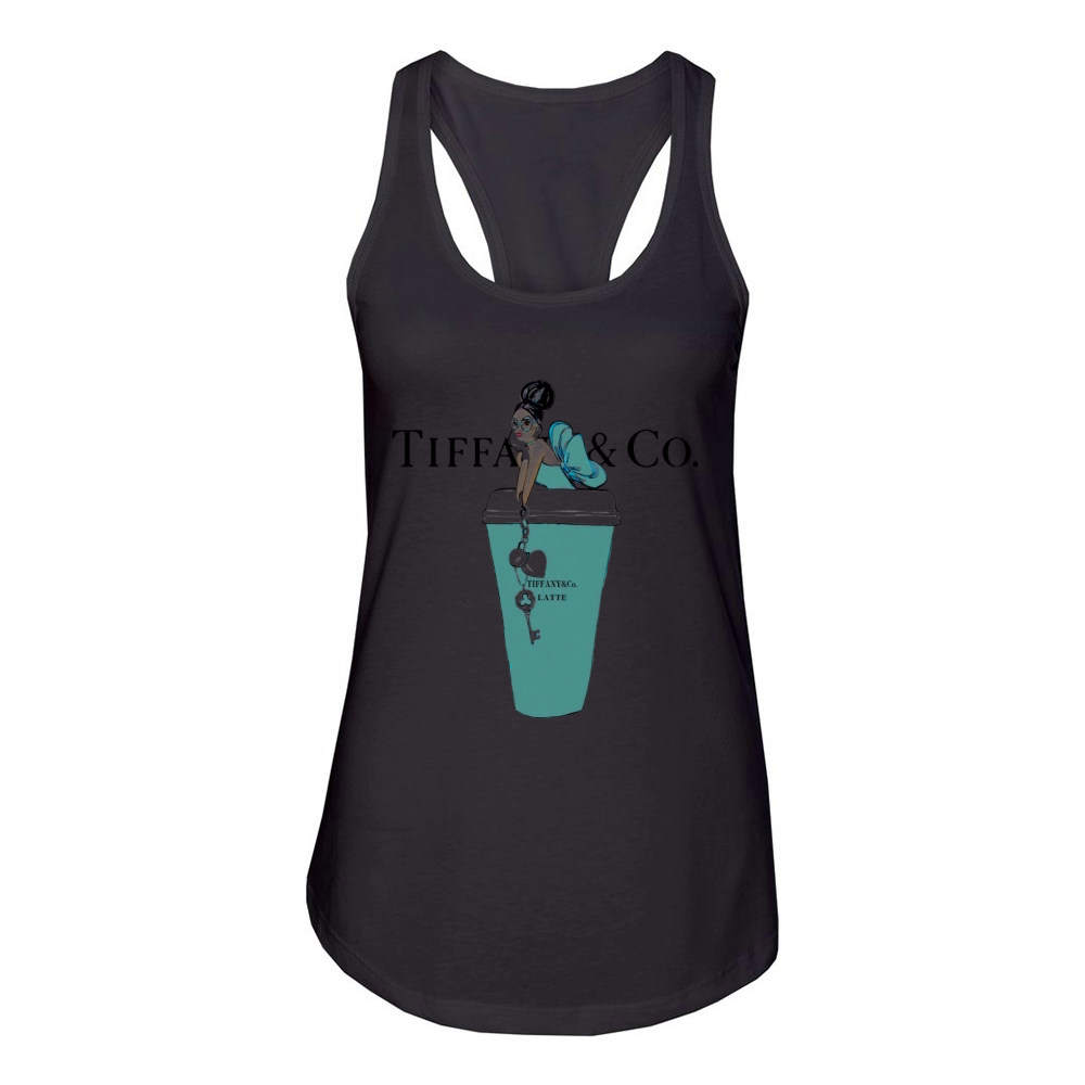 Tiffany And Co Latte Women's Racerback Tank