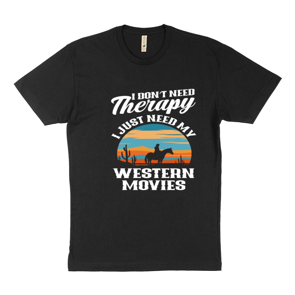 Therapy Western Movies Cowboys Riding Sustainable T-Shirt