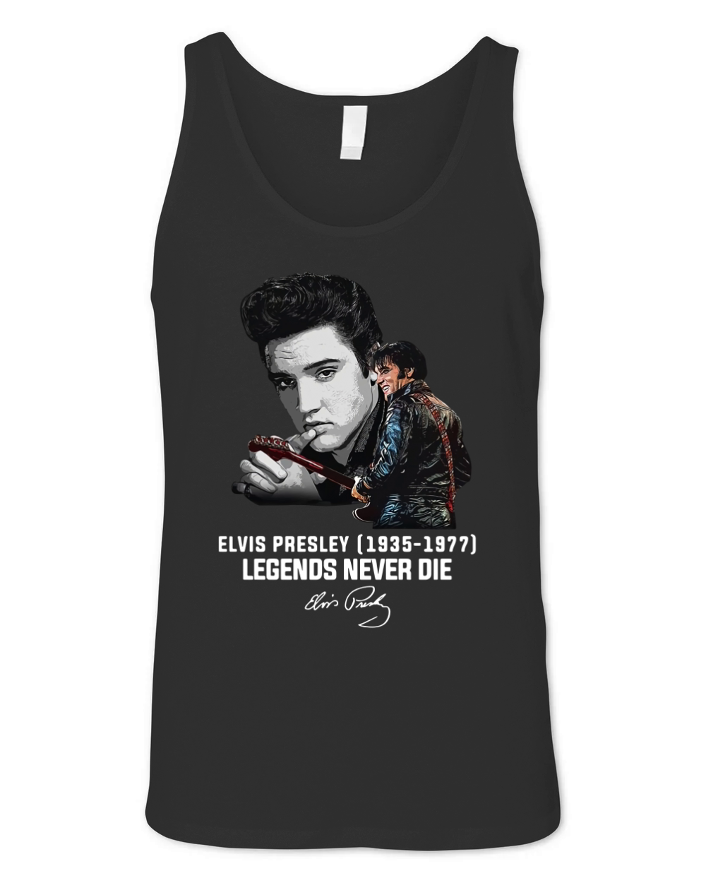 Elvis Presley 1935 1977 Legends Never Die Signature shirt Unisex Jersey Tank