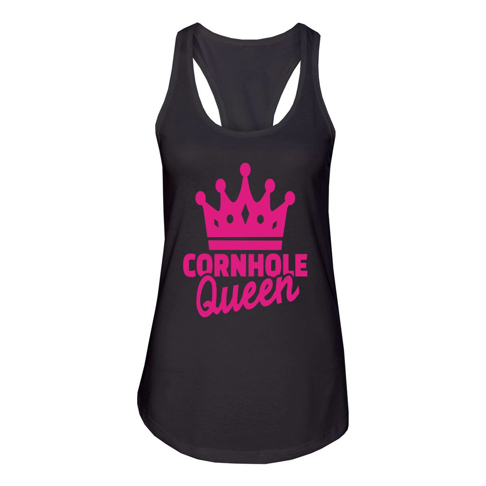 Cornhole Queen Womens T-Shirts Women's Racerback Tank