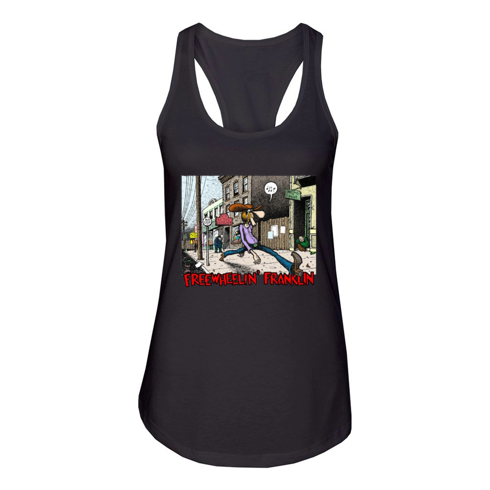 Fabulous Furry Freak Brothers Freewheelin Franklin Women's Racerback Tank