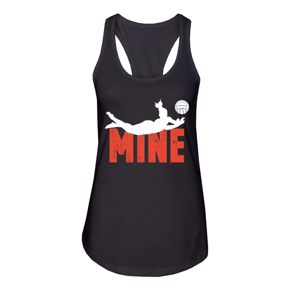 Funny volleyball print - perfect gift Women's Racerback Tank